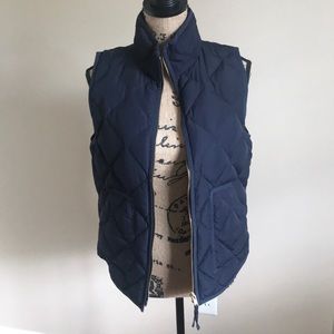 J crew quilted vest size S.  EUC